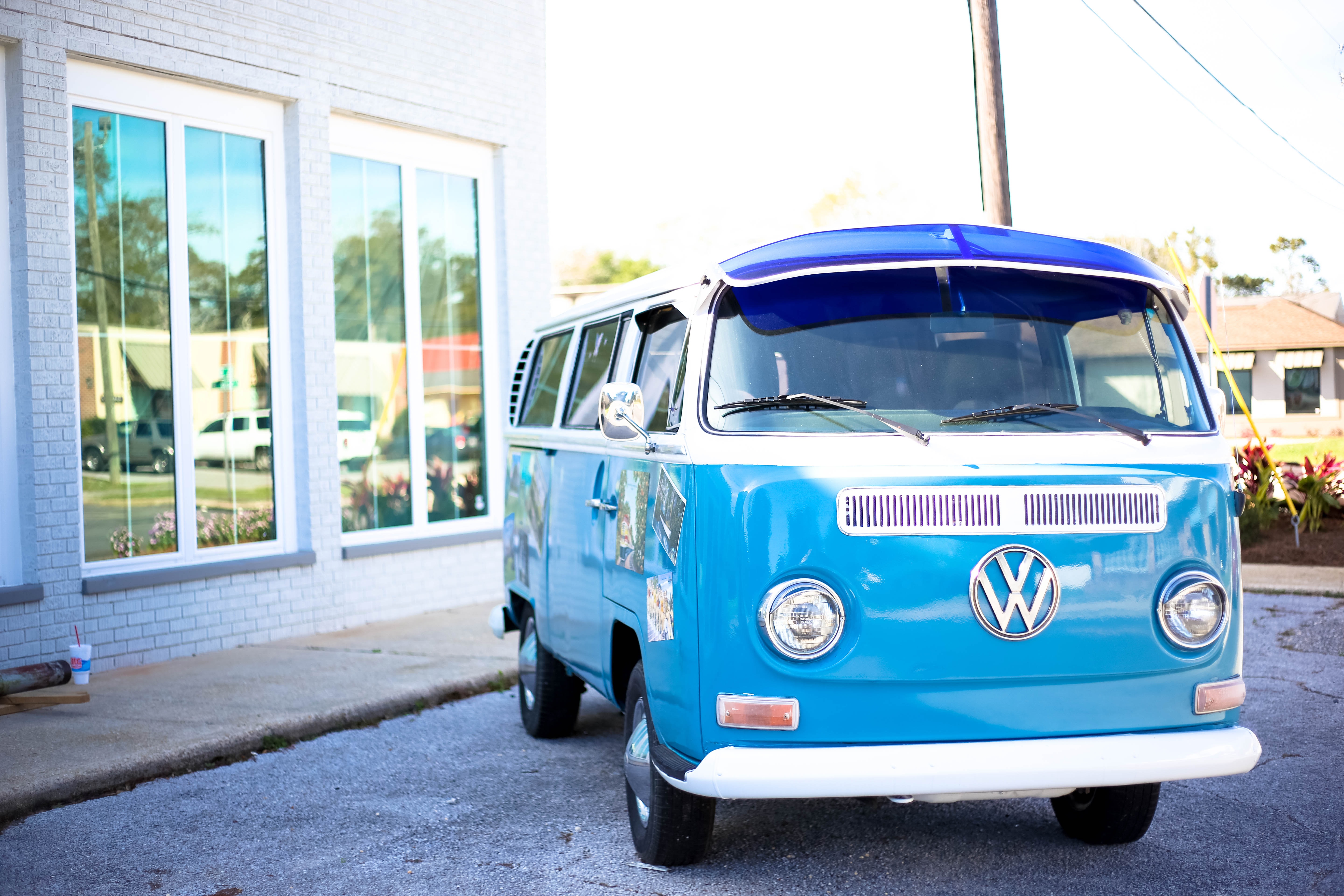 VW Bulli blau